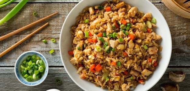 Arroz Frito con Pollo