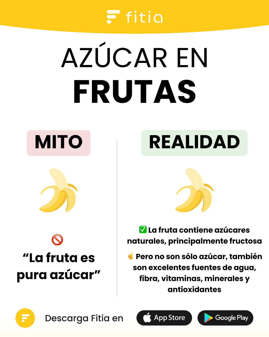 ¿la fruta tiene azúcar?