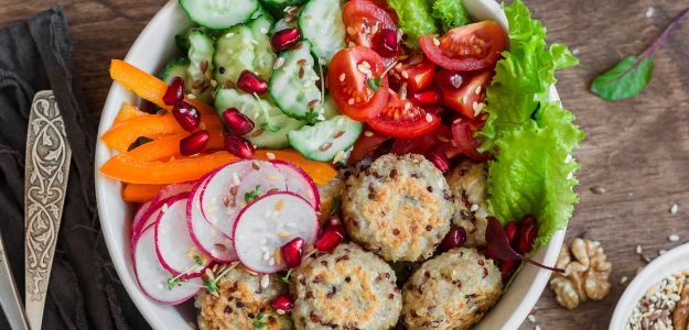 Hamburguesas de Pollo y Quinua