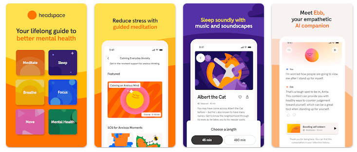 Ad banner promoting Headspace