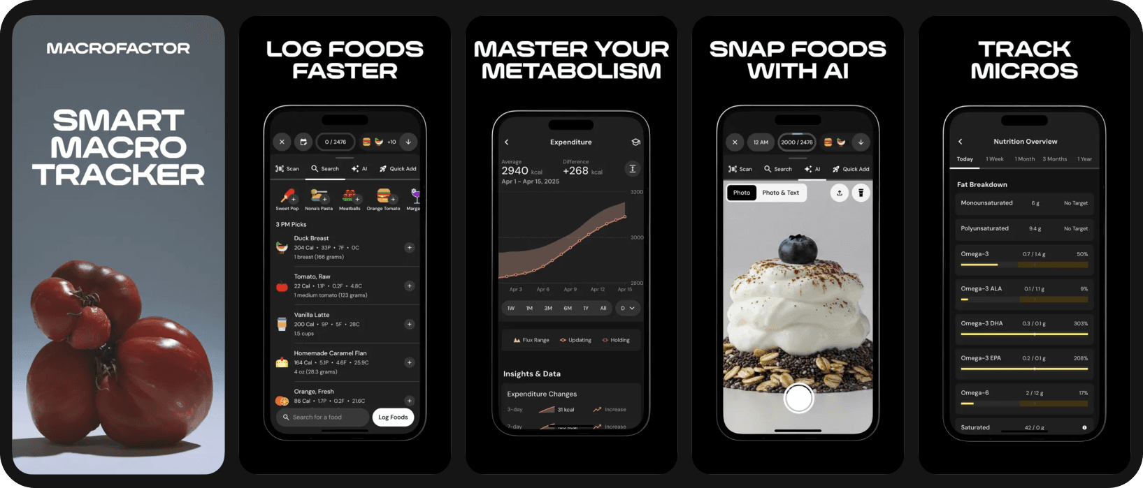 Macrofactor app screenshots