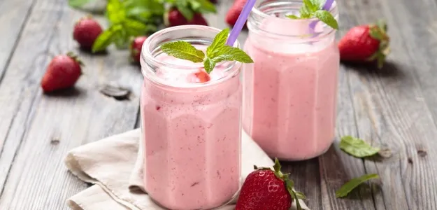 Milkshake de Fresas Fit