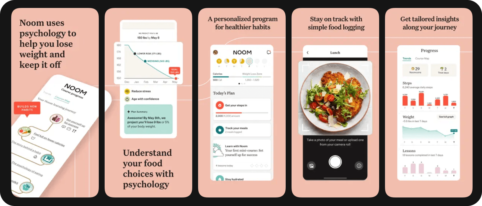 Noom app screenshots