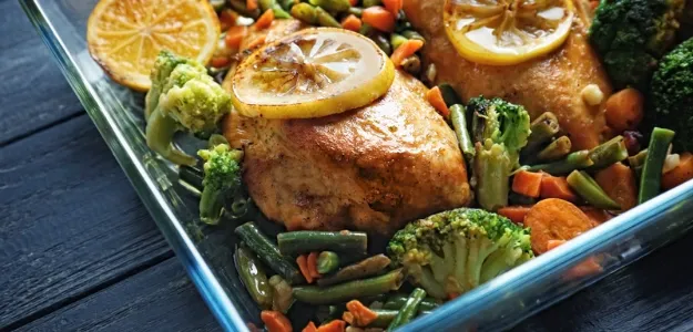 Pollo al Limon con Mix de Verduras