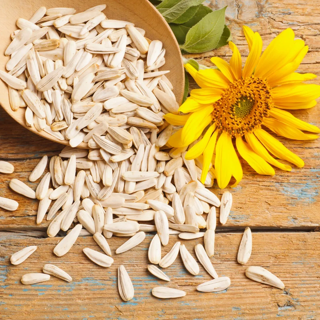 Semillas de girasol, 20.8 g de proteína por 100 g