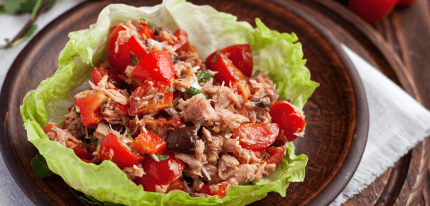 Tacos de Atun en Lechuga