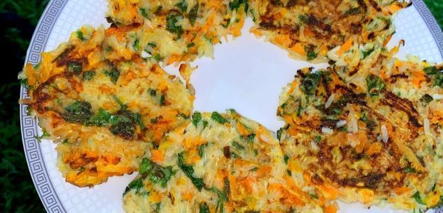 Tortitas de Arroz con Zanahoria