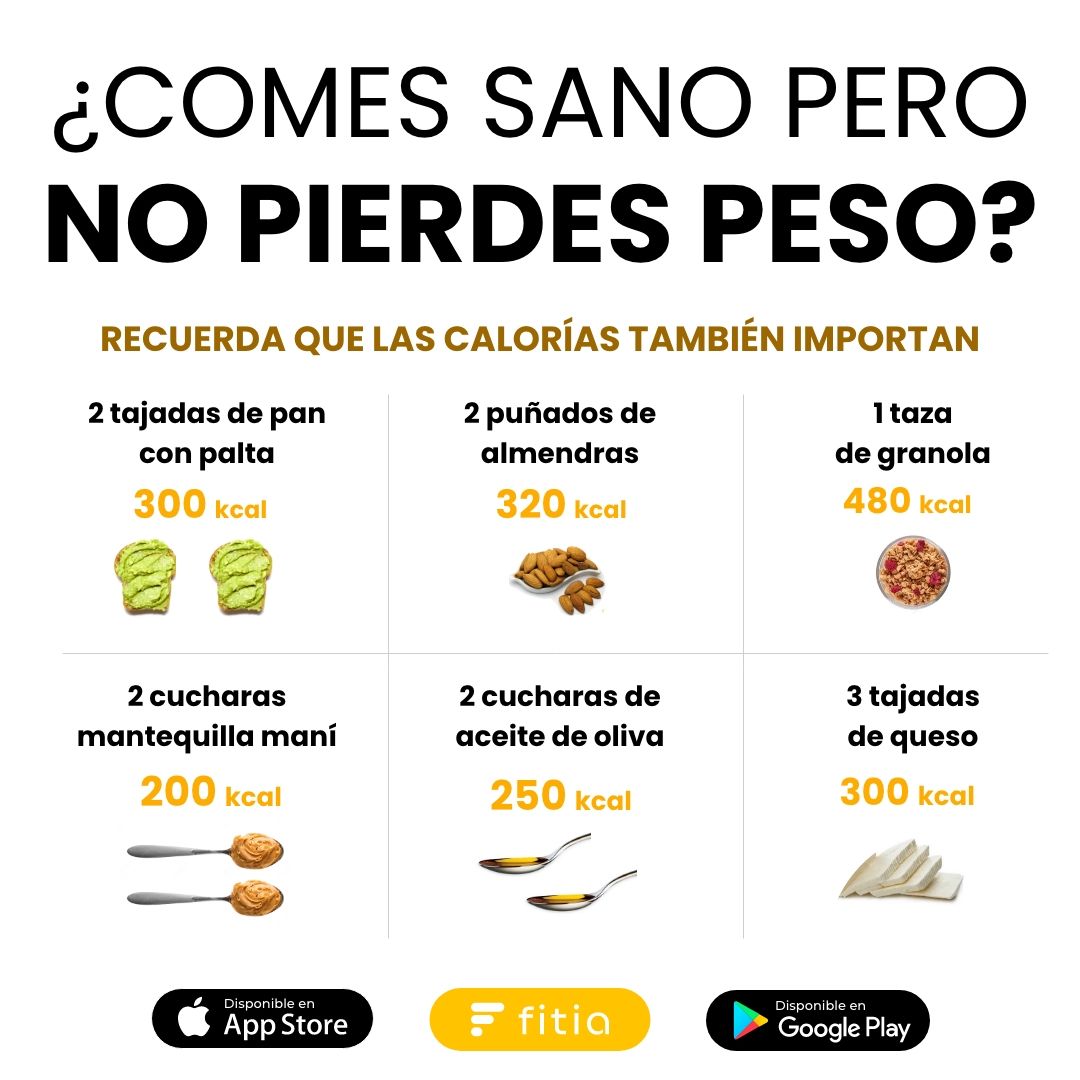comes sano pero no pierdes peso