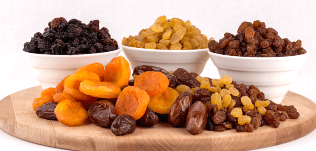 Frutas deshidratadas