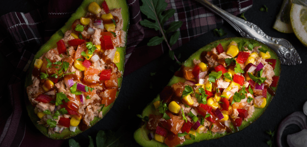 palta rellena de atun