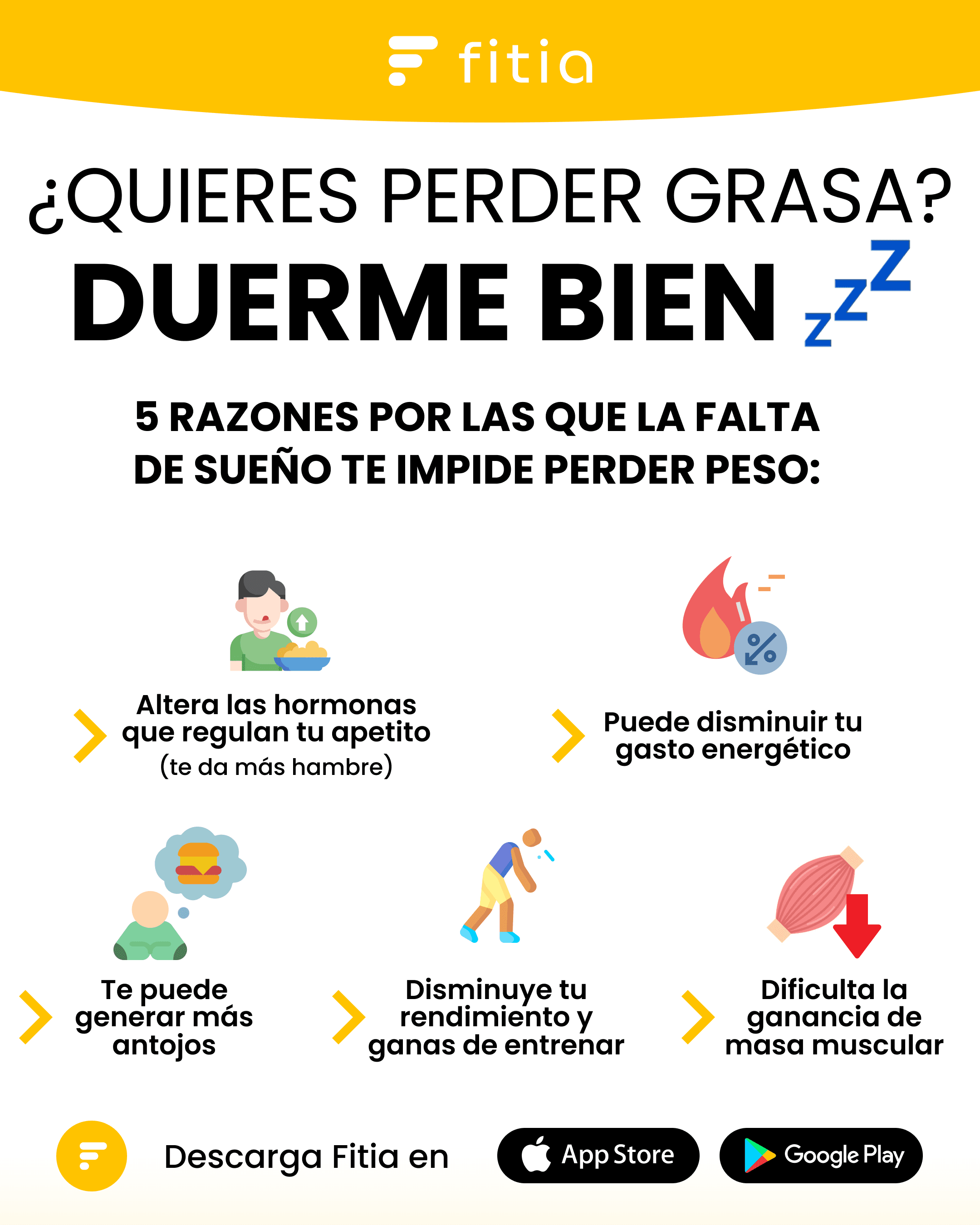 perder grasa - duerme bien
