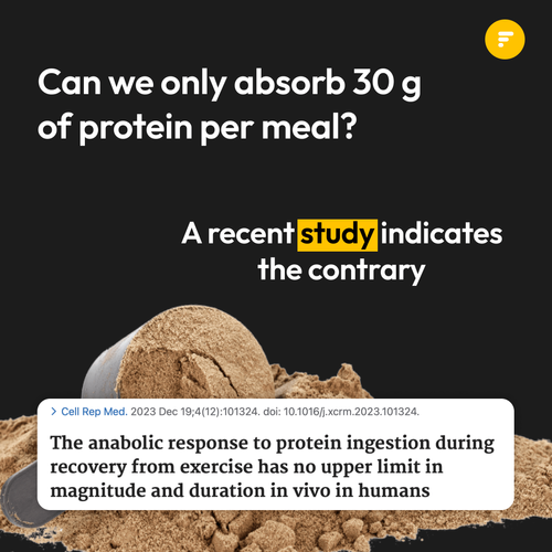 Can we only absorb 30 g of protein per meal?