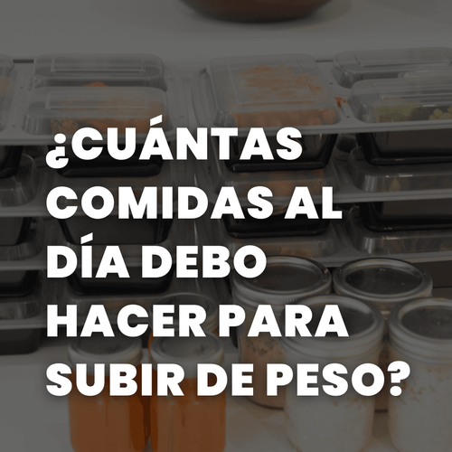 subir de peso, cuántas comidas