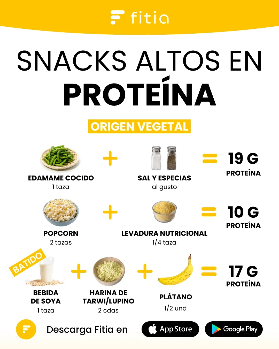 ejemplos de snacks altos en proteína vegetarianos