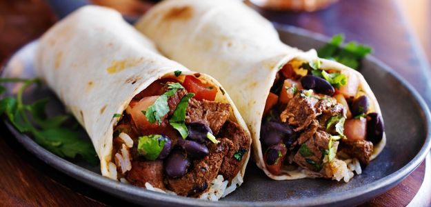 wrap con frejoles