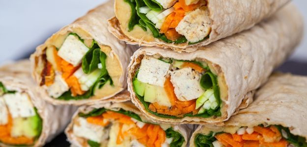 wrap vegetariano.